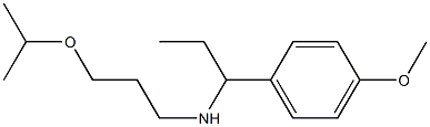 [1-(4-methoxyphenyl)propyl][3-(propan-2-yloxy)propyl]amine Struktur