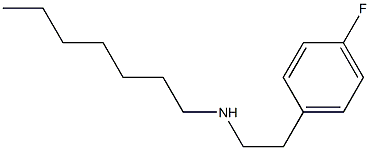 [2-(4-fluorophenyl)ethyl](heptyl)amine Struktur