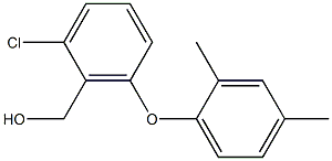 [2-chloro-6-(2,4-dimethylphenoxy)phenyl]methanol Struktur