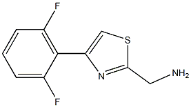 [4-(2,6-difluorophenyl)-1,3-thiazol-2-yl]methanamine Struktur