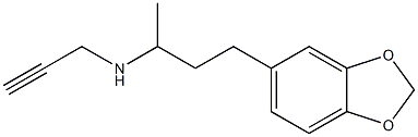 [4-(2H-1,3-benzodioxol-5-yl)butan-2-yl](prop-2-yn-1-yl)amine Struktur