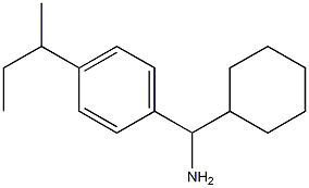 [4-(butan-2-yl)phenyl](cyclohexyl)methanamine Struktur