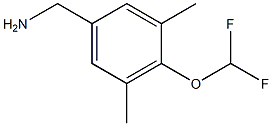 [4-(difluoromethoxy)-3,5-dimethylphenyl]methanamine Struktur
