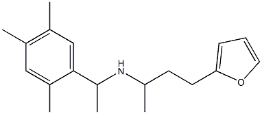[4-(furan-2-yl)butan-2-yl][1-(2,4,5-trimethylphenyl)ethyl]amine Struktur