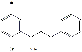 1-(2,5-dibromophenyl)-3-phenylpropan-1-amine Structure
