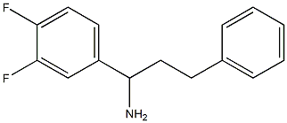 1-(3,4-difluorophenyl)-3-phenylpropan-1-amine Struktur