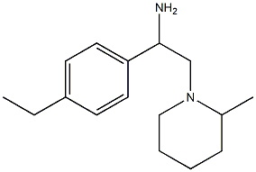 1-(4-ethylphenyl)-2-(2-methylpiperidin-1-yl)ethan-1-amine Struktur