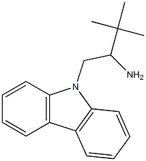 1-(9H-carbazol-9-yl)-3,3-dimethylbutan-2-amine Struktur