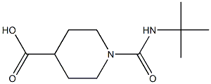 1-(tert-butylcarbamoyl)piperidine-4-carboxylic acid Struktur