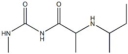 1-[2-(butan-2-ylamino)propanoyl]-3-methylurea Struktur