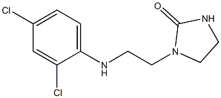 1-{2-[(2,4-dichlorophenyl)amino]ethyl}imidazolidin-2-one Struktur