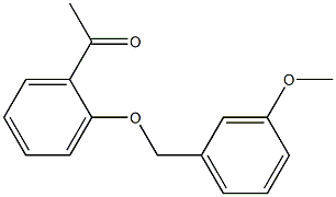 1-{2-[(3-methoxybenzyl)oxy]phenyl}ethanone Struktur