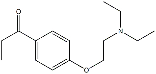 1-{4-[2-(diethylamino)ethoxy]phenyl}propan-1-one Struktur