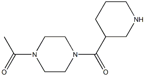 1-acetyl-4-(piperidin-3-ylcarbonyl)piperazine Struktur