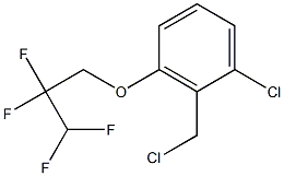 1-chloro-2-(chloromethyl)-3-(2,2,3,3-tetrafluoropropoxy)benzene Struktur
