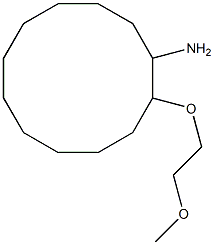 2-(2-methoxyethoxy)cyclododecan-1-amine Structure