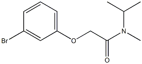 2-(3-bromophenoxy)-N-methyl-N-(propan-2-yl)acetamide Struktur