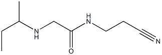2-(butan-2-ylamino)-N-(2-cyanoethyl)acetamide Struktur