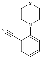 2-(thiomorpholin-4-yl)benzonitrile Struktur