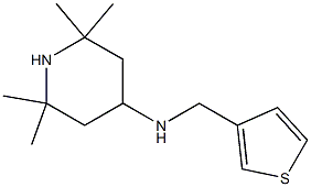 2,2,6,6-tetramethyl-N-(thiophen-3-ylmethyl)piperidin-4-amine Struktur