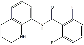 2,6-difluoro-N-(1,2,3,4-tetrahydroquinolin-8-yl)benzamide Struktur