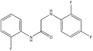 2-[(2,4-difluorophenyl)amino]-N-(2-fluorophenyl)acetamide Struktur