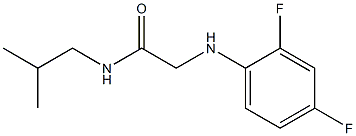 2-[(2,4-difluorophenyl)amino]-N-(2-methylpropyl)acetamide Struktur