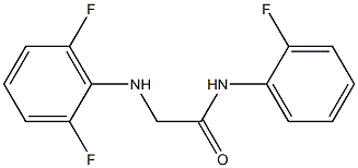 2-[(2,6-difluorophenyl)amino]-N-(2-fluorophenyl)acetamide Struktur