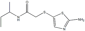 2-[(2-amino-1,3-thiazol-5-yl)thio]-N-(sec-butyl)acetamide Structure