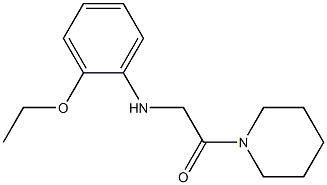 2-[(2-ethoxyphenyl)amino]-1-(piperidin-1-yl)ethan-1-one Struktur