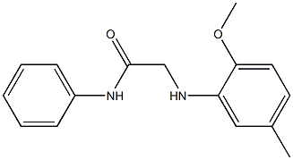 2-[(2-methoxy-5-methylphenyl)amino]-N-phenylacetamide Struktur