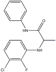 2-[(3-chloro-2-fluorophenyl)amino]-N-phenylpropanamide Struktur