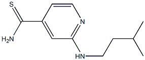 2-[(3-methylbutyl)amino]pyridine-4-carbothioamide Struktur