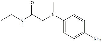 2-[(4-aminophenyl)(methyl)amino]-N-ethylacetamide Struktur