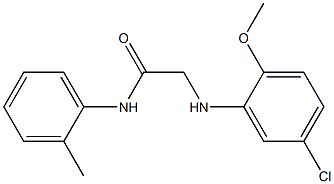 2-[(5-chloro-2-methoxyphenyl)amino]-N-(2-methylphenyl)acetamide Structure