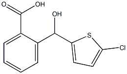 2-[(5-chlorothiophen-2-yl)(hydroxy)methyl]benzoic acid Struktur