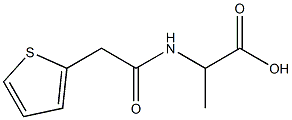 2-[(thien-2-ylacetyl)amino]propanoic acid Struktur
