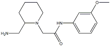 2-[2-(aminomethyl)piperidin-1-yl]-N-(3-methoxyphenyl)acetamide Struktur