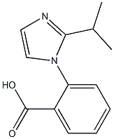 2-[2-(propan-2-yl)-1H-imidazol-1-yl]benzoic acid Struktur