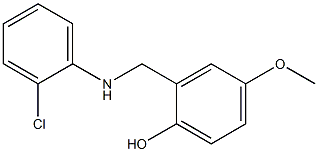 2-{[(2-chlorophenyl)amino]methyl}-4-methoxyphenol Struktur