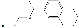 2-{[1-(5,6,7,8-tetrahydronaphthalen-2-yl)ethyl]amino}ethan-1-ol Struktur
