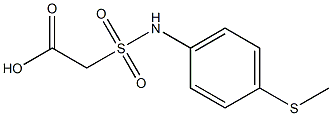 2-{[4-(methylsulfanyl)phenyl]sulfamoyl}acetic acid Struktur