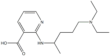 2-{[5-(diethylamino)pentan-2-yl]amino}pyridine-3-carboxylic acid Struktur
