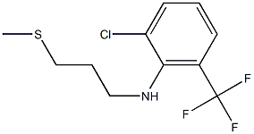 2-chloro-N-[3-(methylsulfanyl)propyl]-6-(trifluoromethyl)aniline Struktur