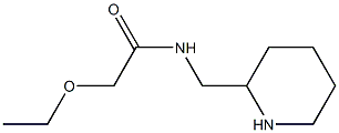 2-ethoxy-N-(piperidin-2-ylmethyl)acetamide Struktur