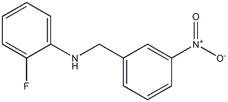 2-fluoro-N-[(3-nitrophenyl)methyl]aniline Struktur