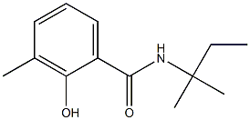 2-hydroxy-3-methyl-N-(2-methylbutan-2-yl)benzamide Structure