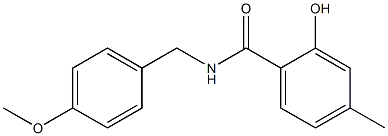 2-hydroxy-N-[(4-methoxyphenyl)methyl]-4-methylbenzamide Struktur