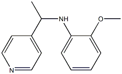 2-methoxy-N-[1-(pyridin-4-yl)ethyl]aniline Struktur
