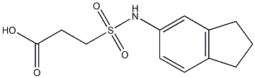 3-(2,3-dihydro-1H-inden-5-ylsulfamoyl)propanoic acid Struktur